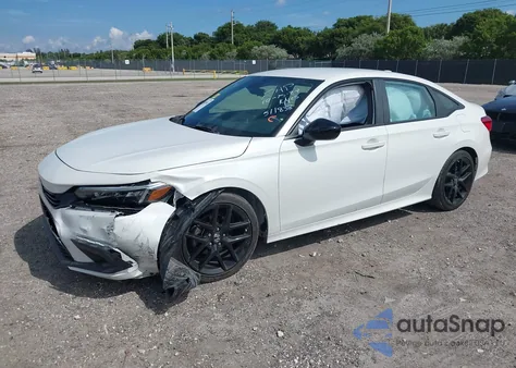 2023 Honda Civic Sport z USA, uszkodzony, nr VIN 2HGFE2F50PH511838